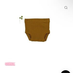 Ribbed Diaper Cover in Brown cider. By lovely Littles